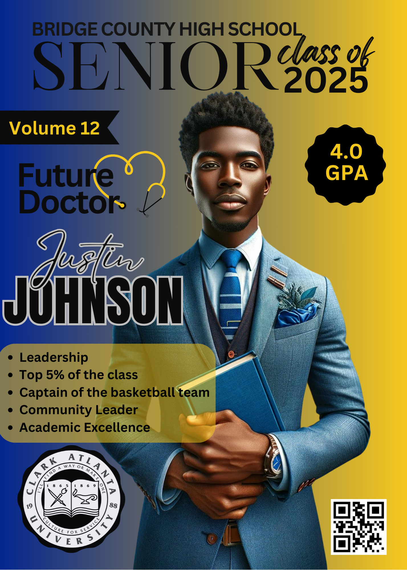Graduation Magazine Invitation Template Bundle |Class of 2025
