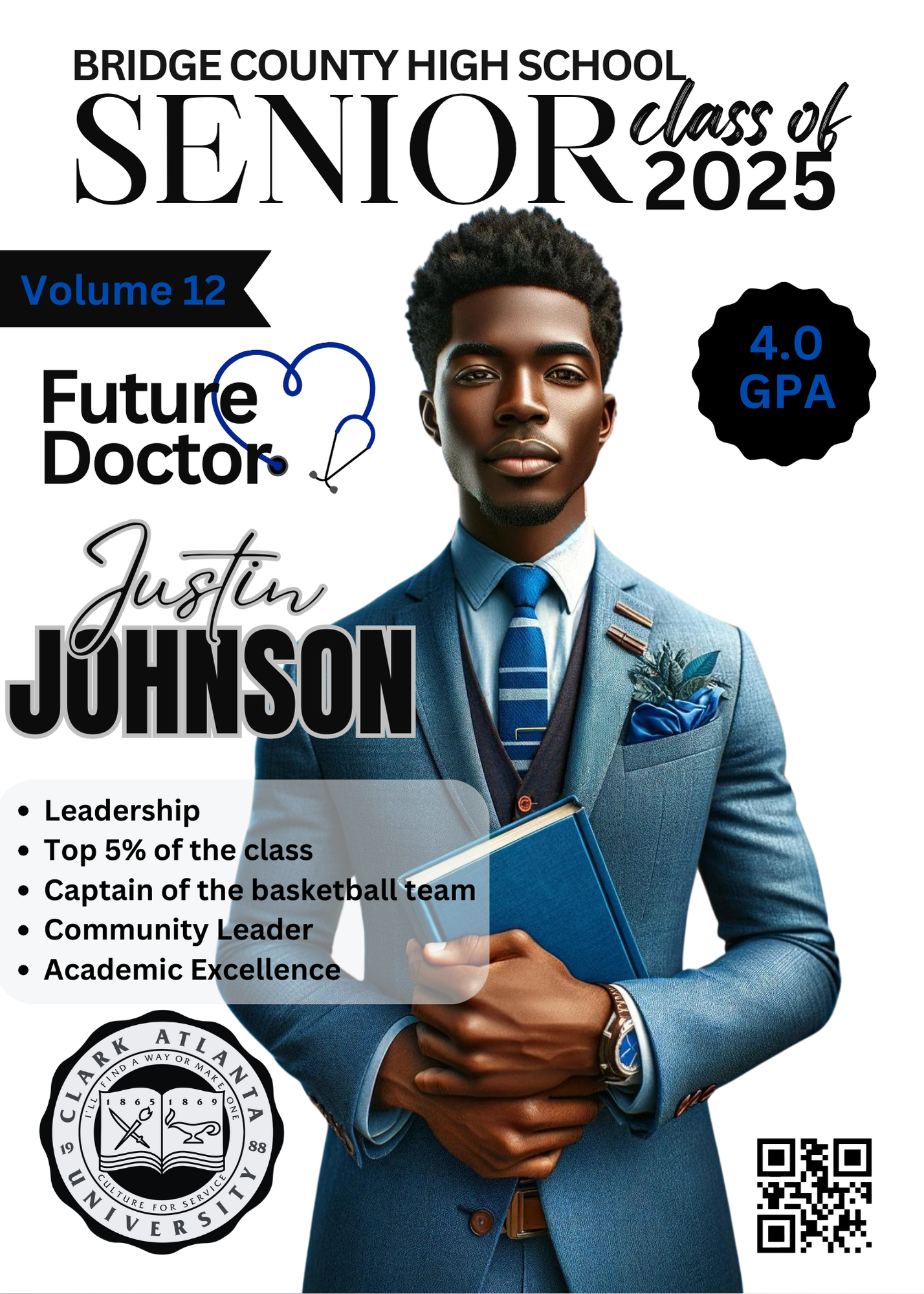 Graduation Magazine Invitation Template Bundle |Class of 2025