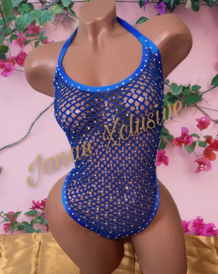 Royal Fishnet 1 Piece