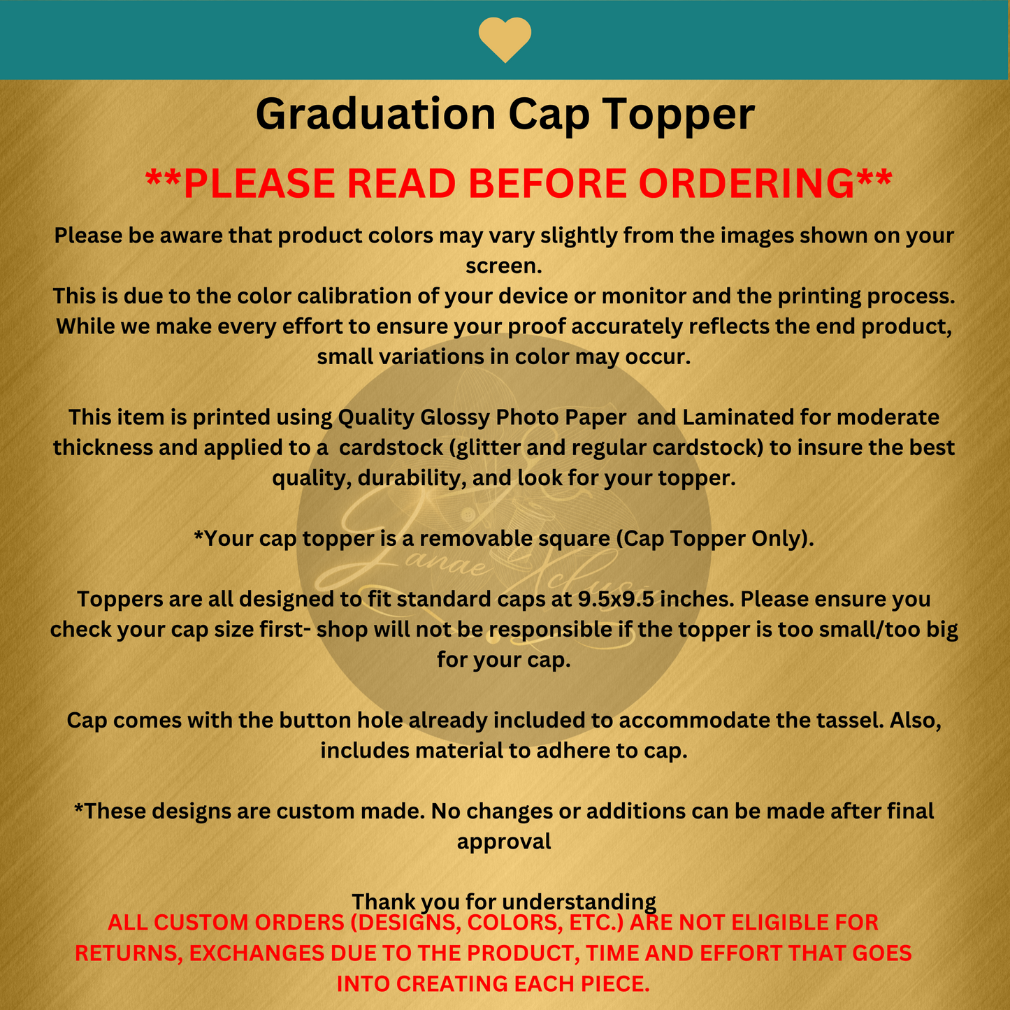 Graduation Cap Topper
