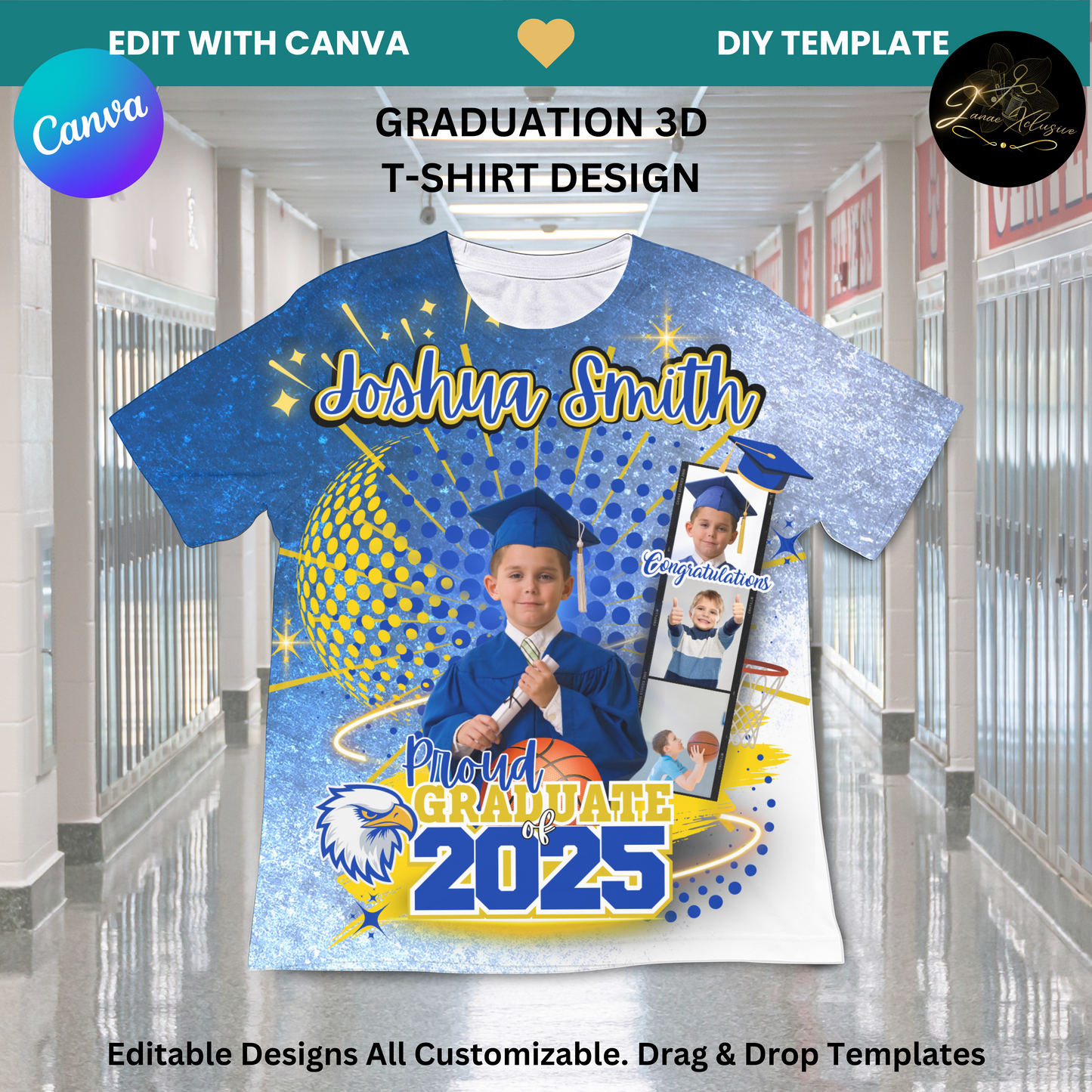 Graduation 3D Shirt Design